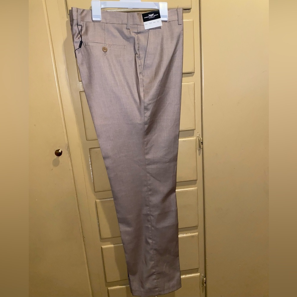 Vintage Giorgio Armani Pants Men 1025 Trousers Wool Silk 36x32